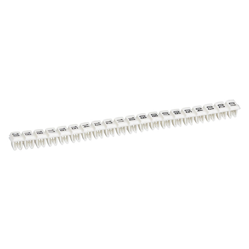 Legrand 038151 - Repère CAB 3 pour filerie 0,5 à 1,5mm² - noir/fond blanc - nombres 21 à 40