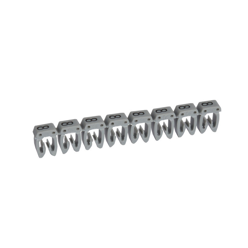 Legrand 038228 - Repère CAB 3 pour filerie 1,5mm² à 2,5mm² avec chiffre 8 gris