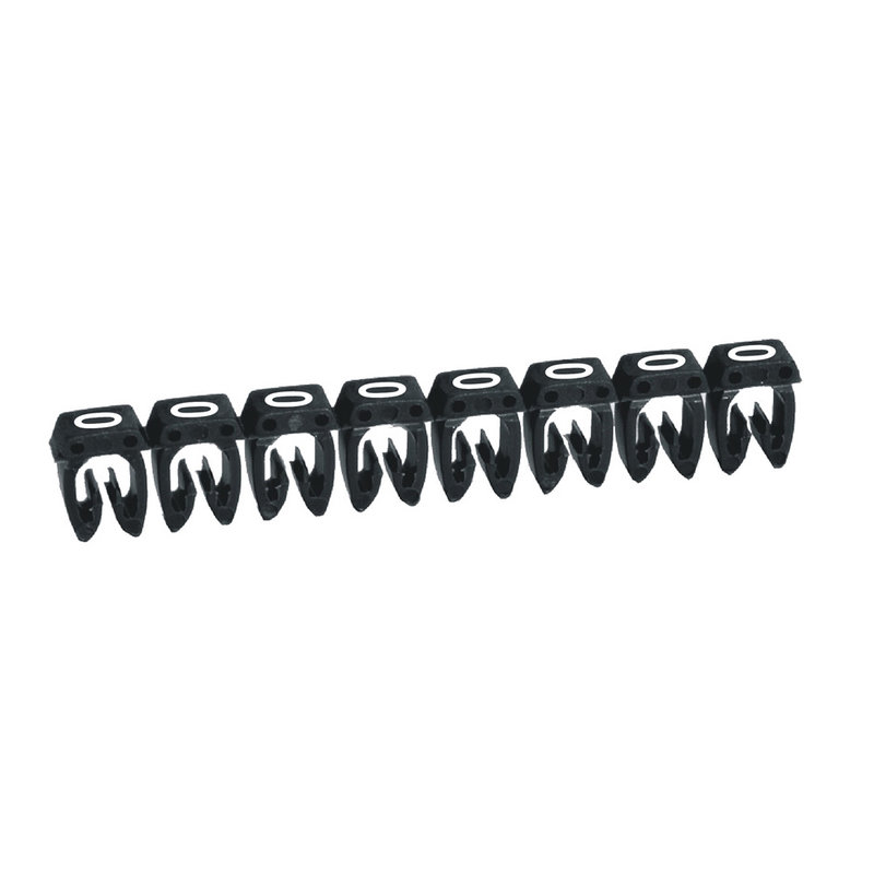 Legrand 038230 - Repère CAB 3 pour filerie 4mm² à 6mm² avec chiffre 0 noir