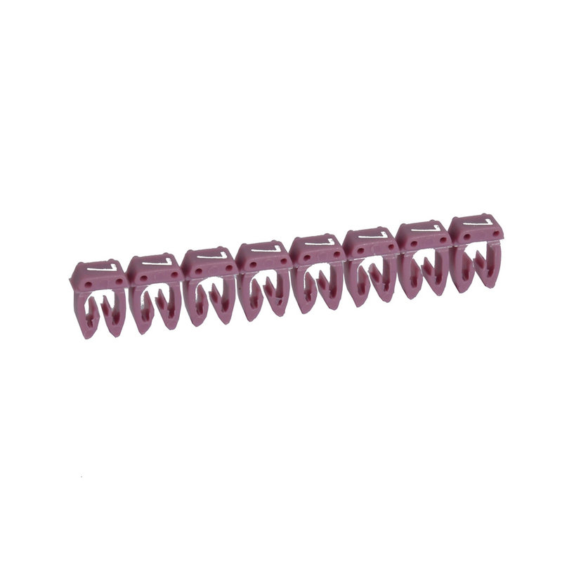 Legrand 038237 - Repère CAB 3 pour filerie 4mm² à 6mm² avec chiffre 7 violet