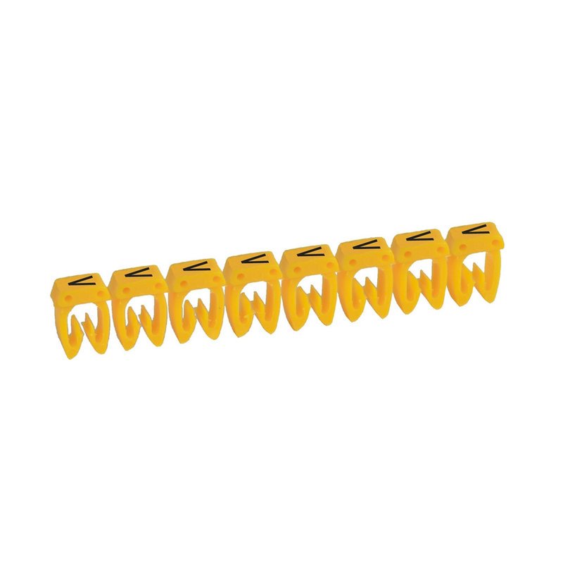 Legrand 038351 - Repère CAB 3 pour filerie 1,5mm² à 2,5mm² avec lettre majuscule V