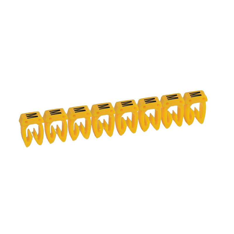 Legrand 038372 - Repère CAB 3 pour filerie 4mm² à 6mm² avec lettre majuscule M