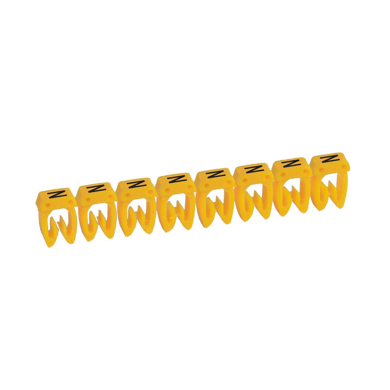Legrand 038373 - Repère CAB 3 pour filerie 4mm² à 6mm² avec lettre majuscule N