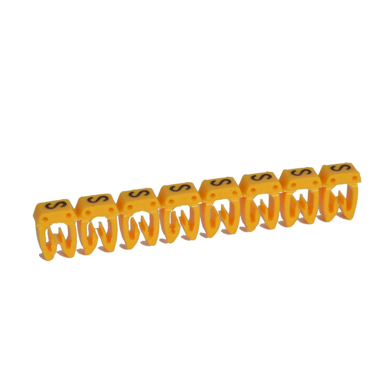 Legrand 038378 - Repère CAB 3 pour filerie 4mm² à 6mm² avec lettre majuscule S