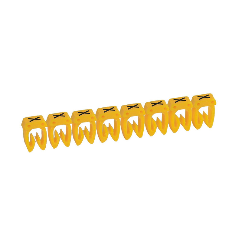 Legrand 038383 - Repère CAB 3 pour filerie 4mm² à 6mm² avec lettre majuscule X