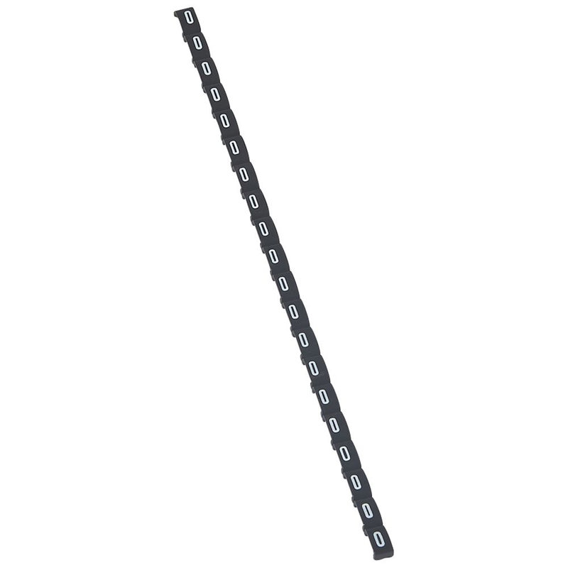 Legrand 038400 - Repère Duplix conforme code couleur international - chiffre 0 sur fond noir