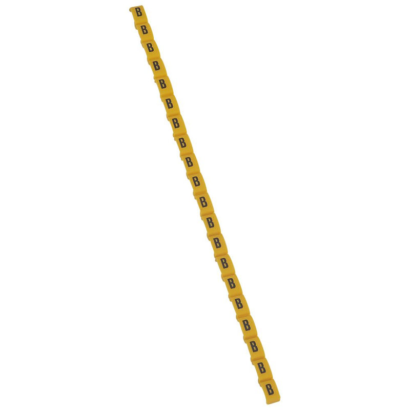 Legrand 038411 - Repère Duplix lettre majuscule B noire sur fond jaune
