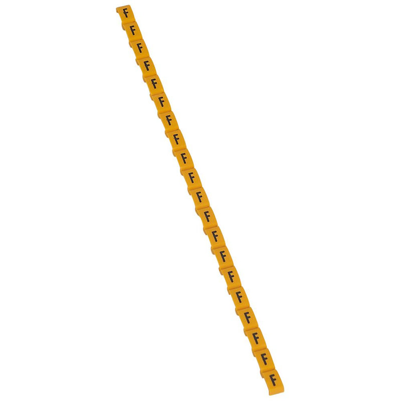 Legrand 038415 - Repère Duplix lettre majuscule F noire sur fond jaune