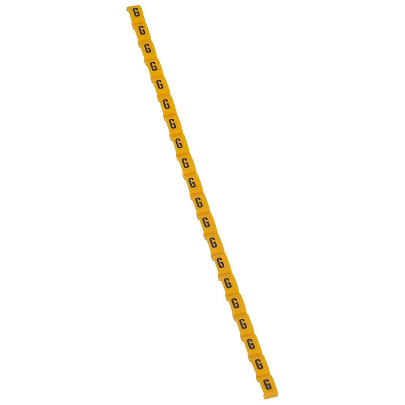 Legrand 038416 - Repère Duplix lettre majuscule G noire sur fond jaune