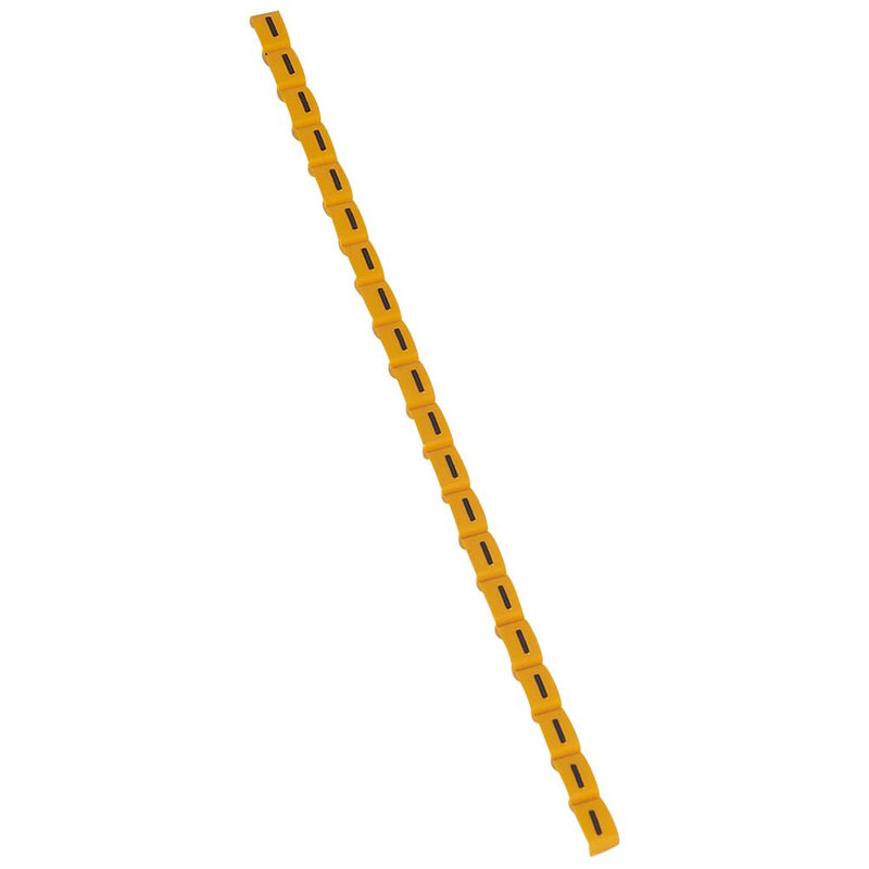 Legrand 038418 - Repère Duplix lettre majuscule I noire sur fond jaune