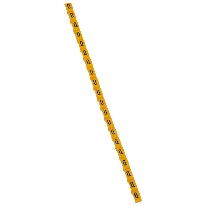 Legrand 038426 - Repère Duplix lettre majuscule Q noire sur fond jaune