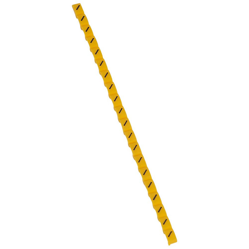 Legrand 038440 - Repère Duplix signe conventionnel barre de fraction noir sur fond jaune