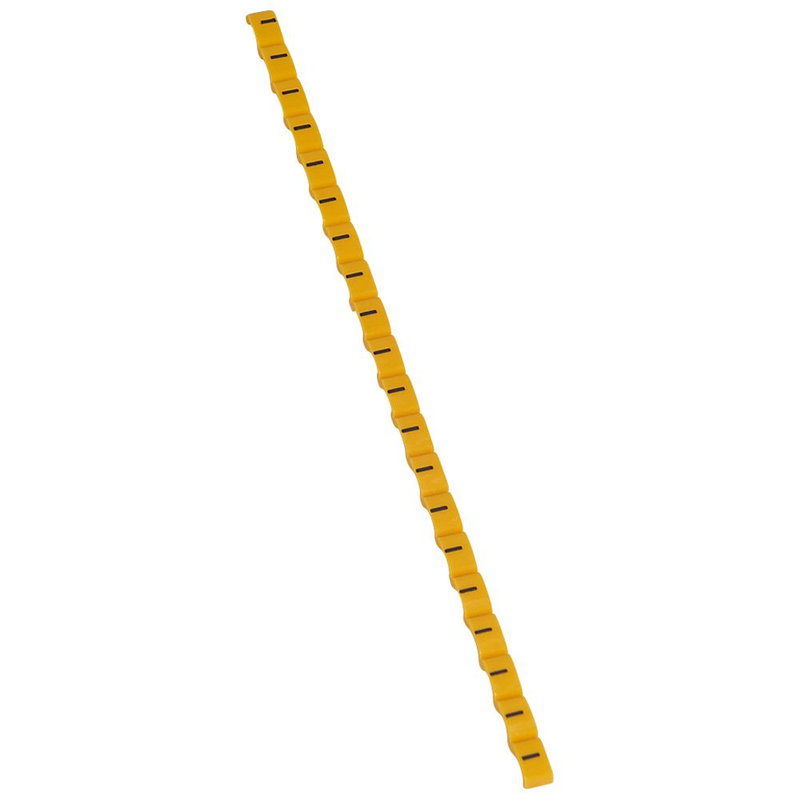 Legrand 038443 - Repère Duplix signe conventionnel moins noir sur fond jaune