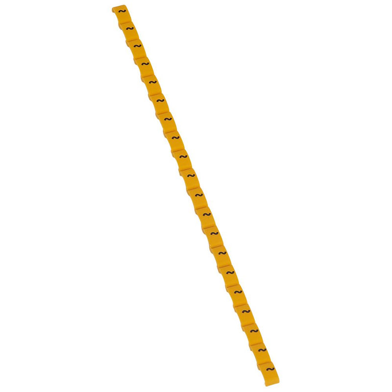 Legrand 038444 - Repère Duplix signe conventionnel courant alternatif noir sur fond jaune
