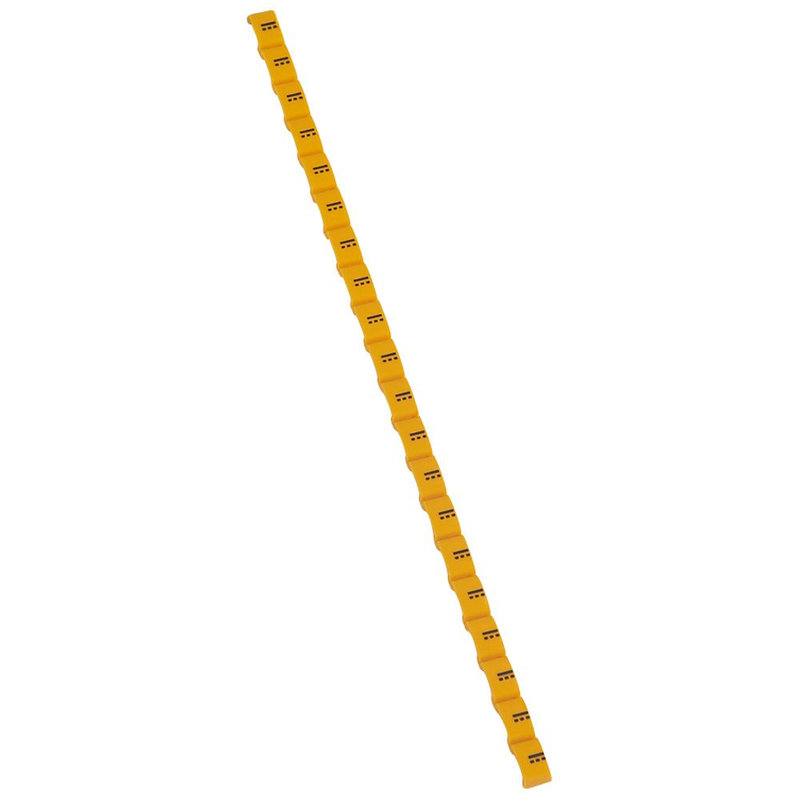 Legrand 038445 - Repère Duplix signe conventionnel courant continu noir sur fond jaune