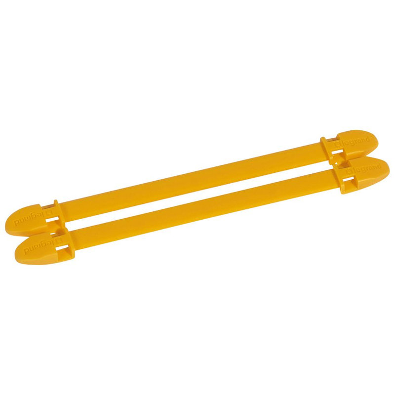 Legrand 038464 - Porte-repères - jaune - Duplix 14 caractères