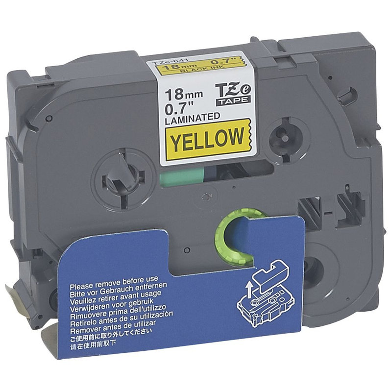 Legrand 038907 - Ruban titreuse Logicab2 réf.038900 jaune à surface lisse de larg.18mm, long. 8m