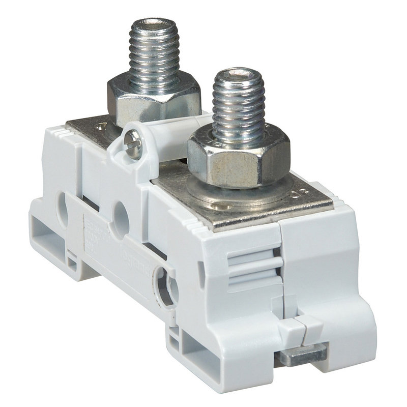Legrand 039072 - Bloc jonction de puissance Viking 3 - rails symétriques - M10 - pas 34 - Larg 20