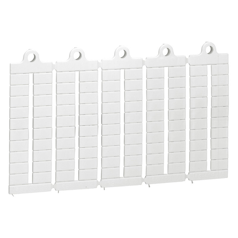 Legrand 039501 - Plaque de 100 repères prédécoupés vierges pour bloc de jonction Viking 3 pas 6mm