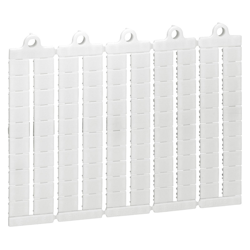 Legrand 039502 - Plaque de 100 repères prédécoupés vierges pour bloc de jonction Viking 3 pas 8mm