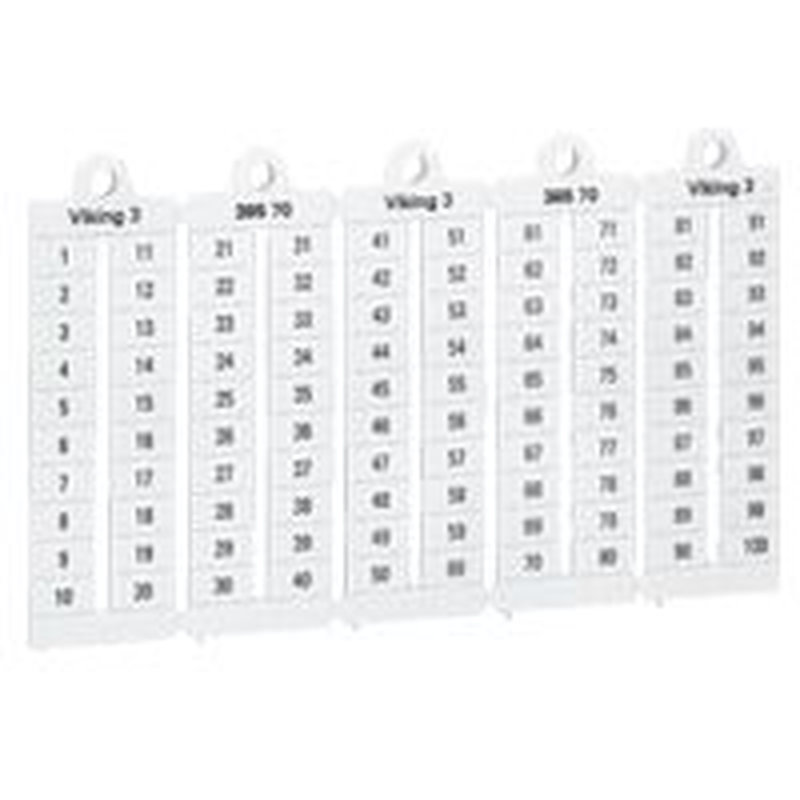 Legrand 039518 - Plaque repères à lecture horiz - bloc de jonct Viking 3 pas 6mm + chiffres 31-40