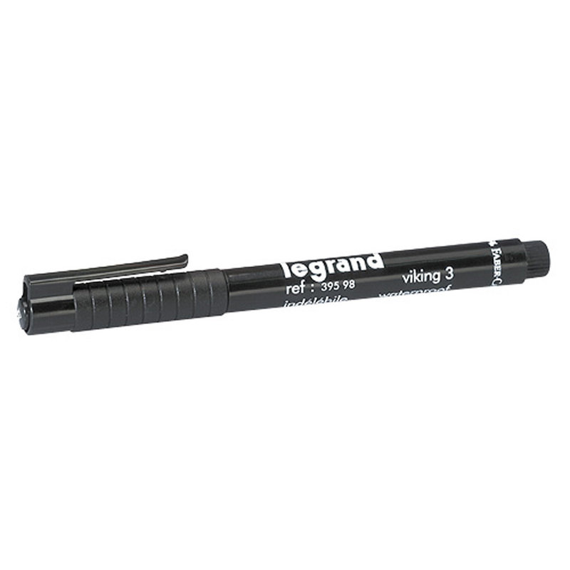 Legrand 039598 - Stylo feutre noir indélébile pour repérage