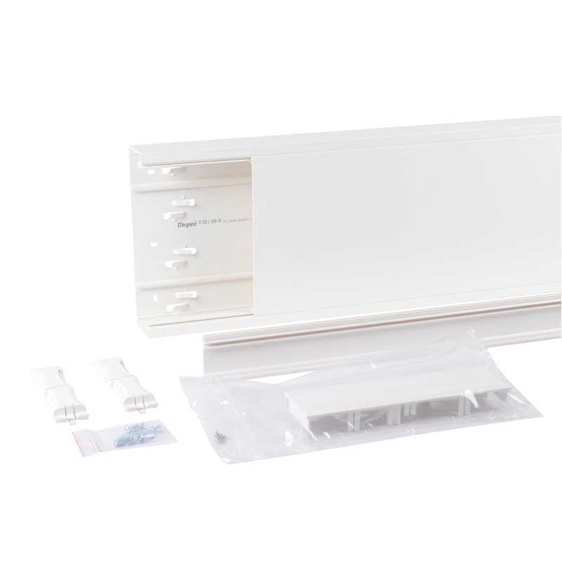Legrand 030108 - Goulotte GTL complète Drivia 13 65x250mm mi-longueur + couvercle -longueur 1,66m