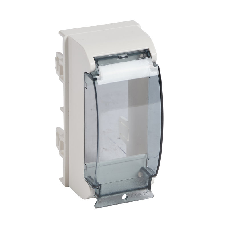 Legrand 031069 - Support appareillage modulaire sur goulotte à clippage direct Mosaic - blanc