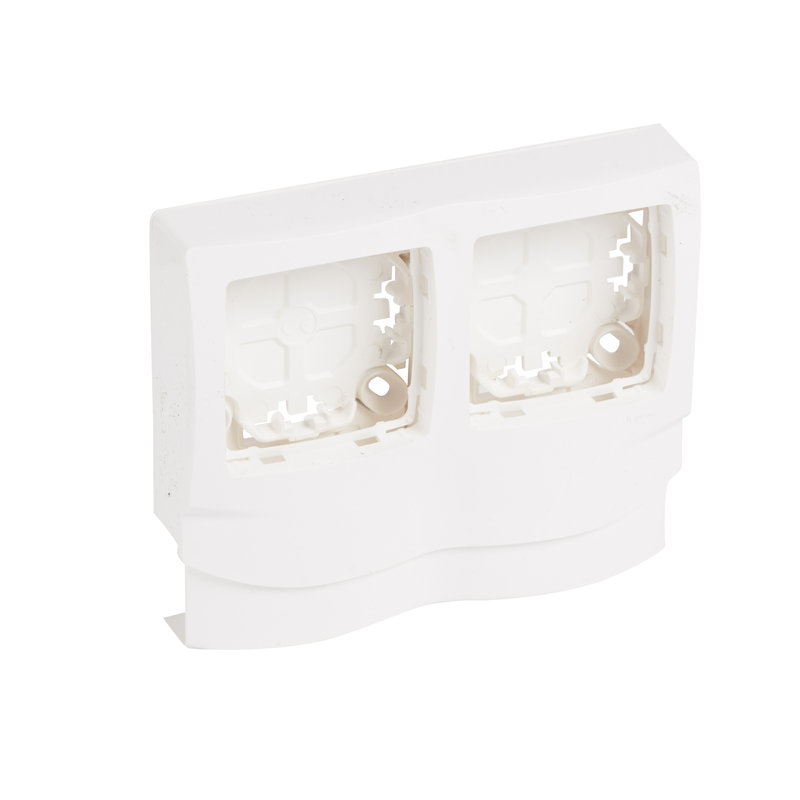 Legrand 031416 - Cadre saillie 2 postes pour pose le long moulures DLPlus hauteur 16mm