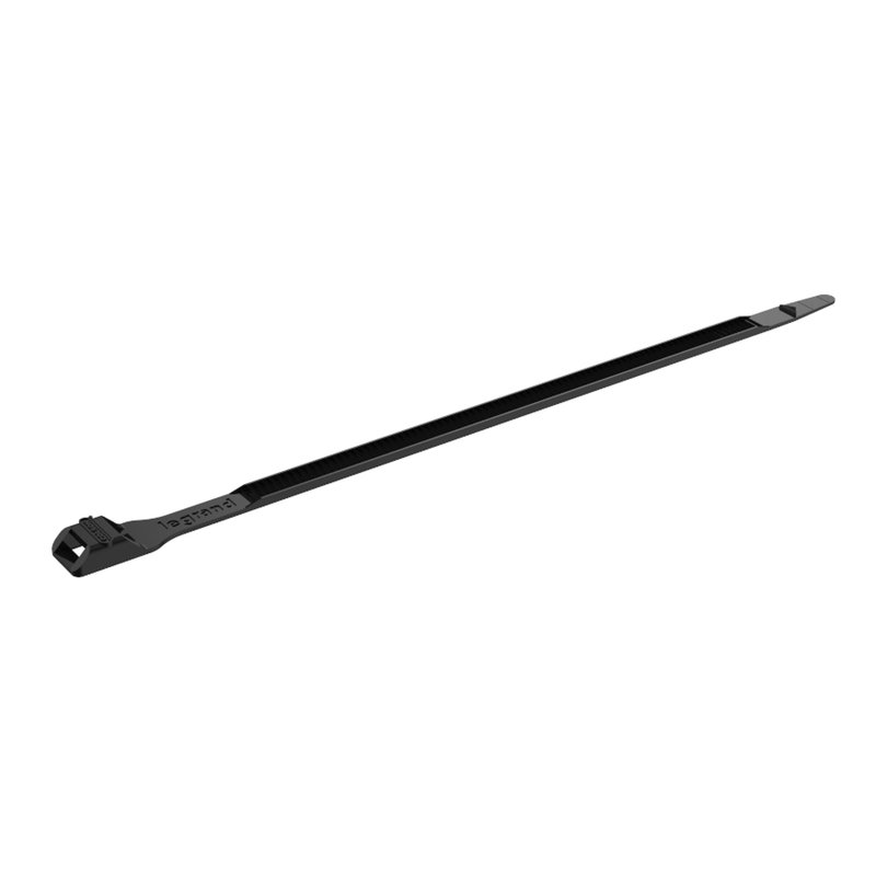 Legrand 031925 - Collier Colson noir protégé ultraviolet denture extérieure larg.9mm, long. 180mm