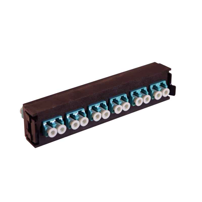 Legrand 032137 - Bloc fibre optique multimodes LCS³ LC duplex pour 12 fibres multimodes - aqua