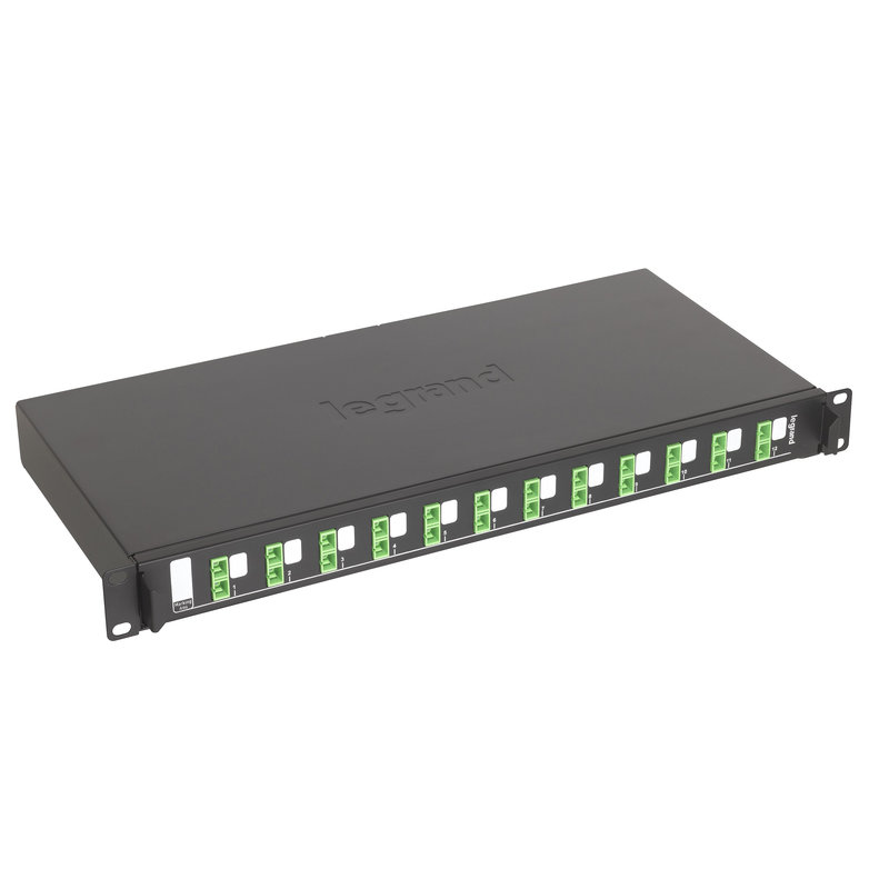 Legrand 032166 - Tiroir optique coulissant 19pouces LCS³ + 12 connecteurs SC APC duplex monomode