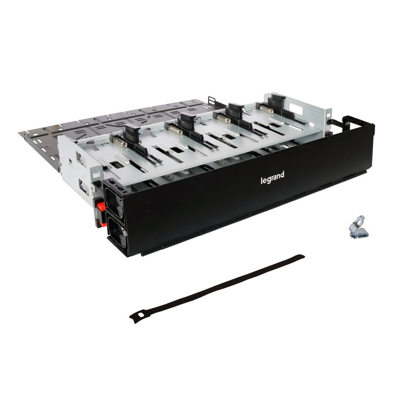 Legrand 032176 - Panneau modulaire 19pouces LCS³ à équiper de 4 supports pour cassette slim - 2U