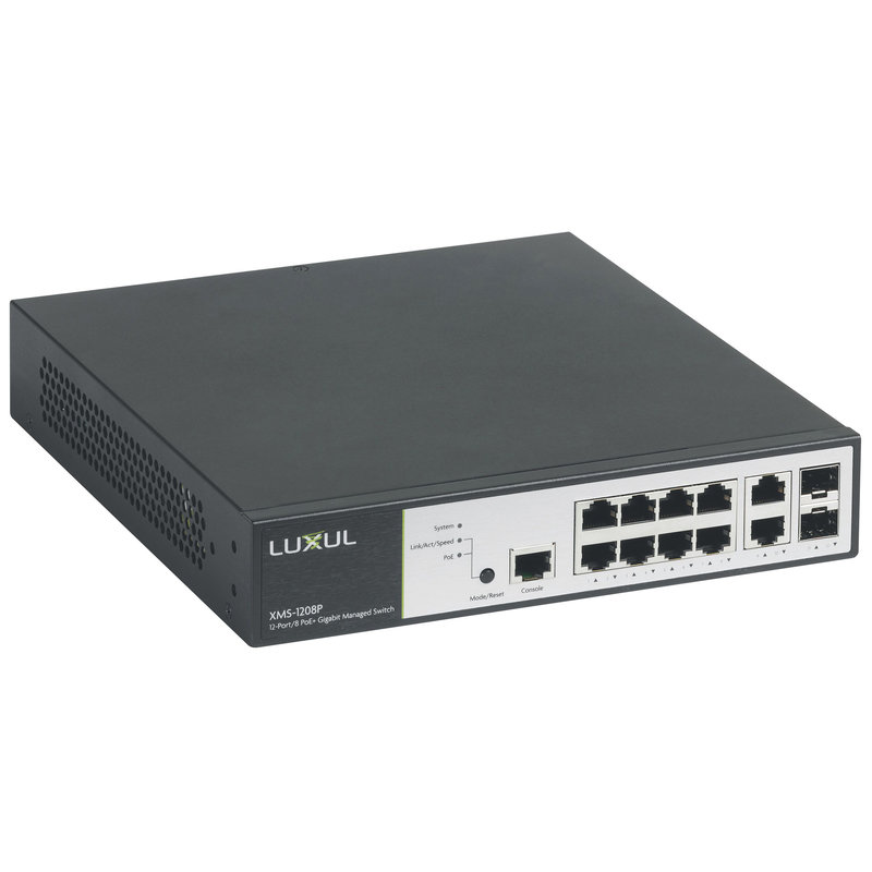 Legrand 033490 - Switch 19pouces Ethernet PoE LCS² 10 ports RJ45 (8 ports PoE+) 1Gb manageable