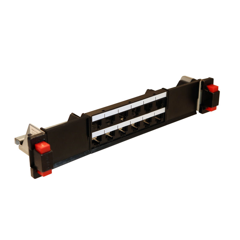 Legrand 033799 - Panneau brassage 10pouces droit 1U à équiper 12 connecteurs RJ45 cat5e à cat6A
