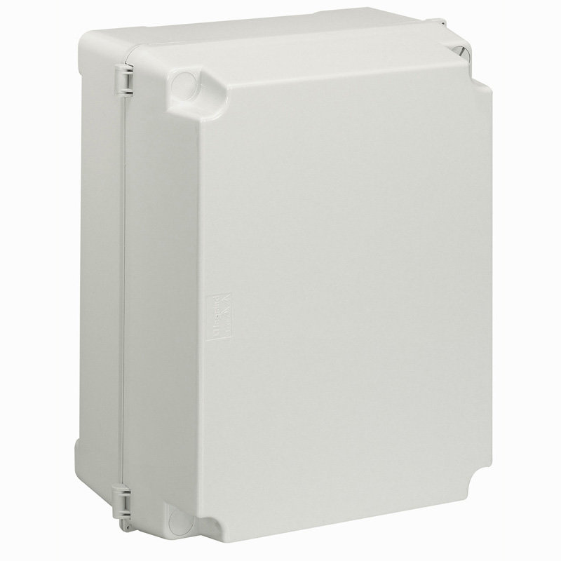 Legrand 035043 - Boîtier industriel plastique IP55 IK08 couvercle opaque 2 verrous 265x174x154mm
