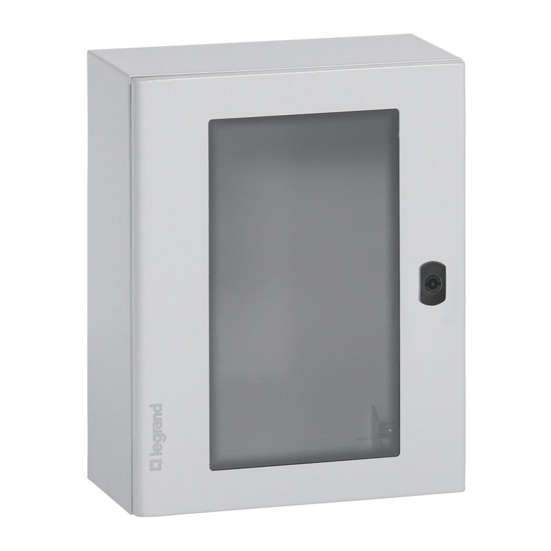 Legrand 035492 - Coffret métal avec porte vitrée Atlantic métal IP66 IK10 400x300x200mm - RAL7035