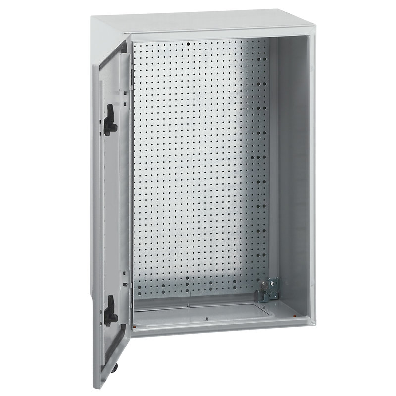 Legrand 036926 - Coffret metal Atlantic version vertical 1 porte 600x400x250mm avec plaque