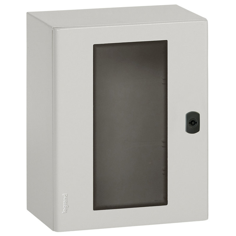 Legrand 036947 - Coffret Atlantic métal IP66 IK10 RAL7035 - porte vitrée 800x600x300mm et plaque