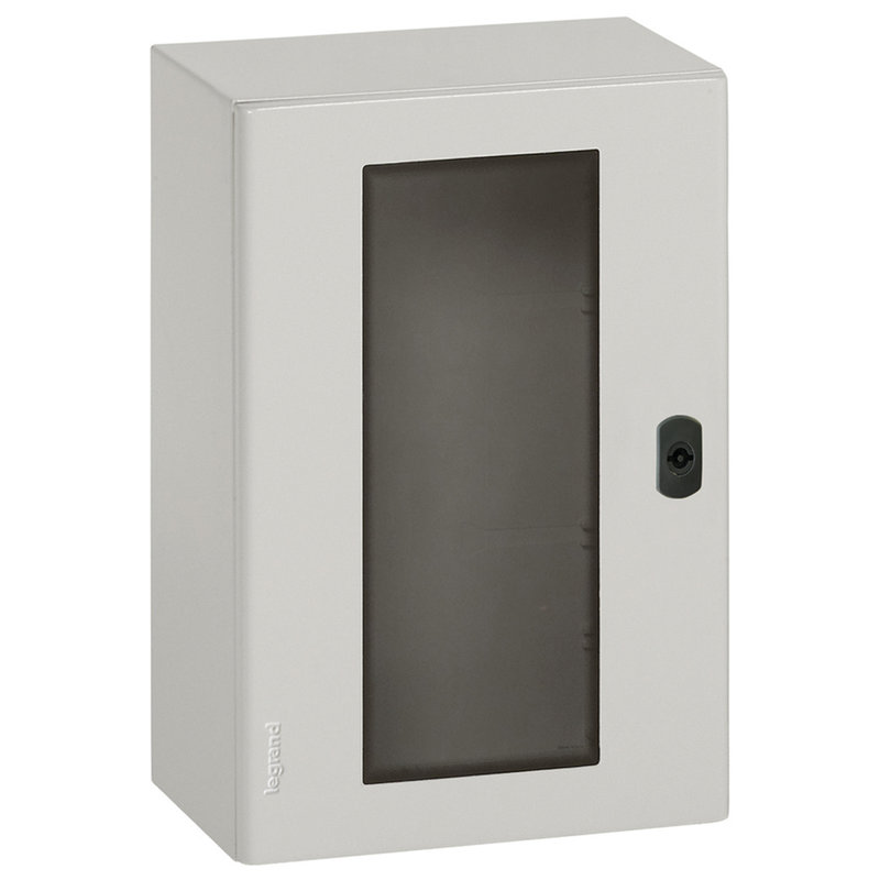 Legrand 036956 - Coffret Atlantic métal IP66 IK10 RAL7035 - porte vitrée 1200x800x400mm et plaque
