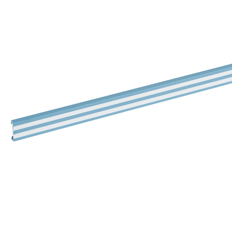 Legrand 037041 - Couvercle de goulotte Lina 25 largeur 25mm - bleu bande blanche