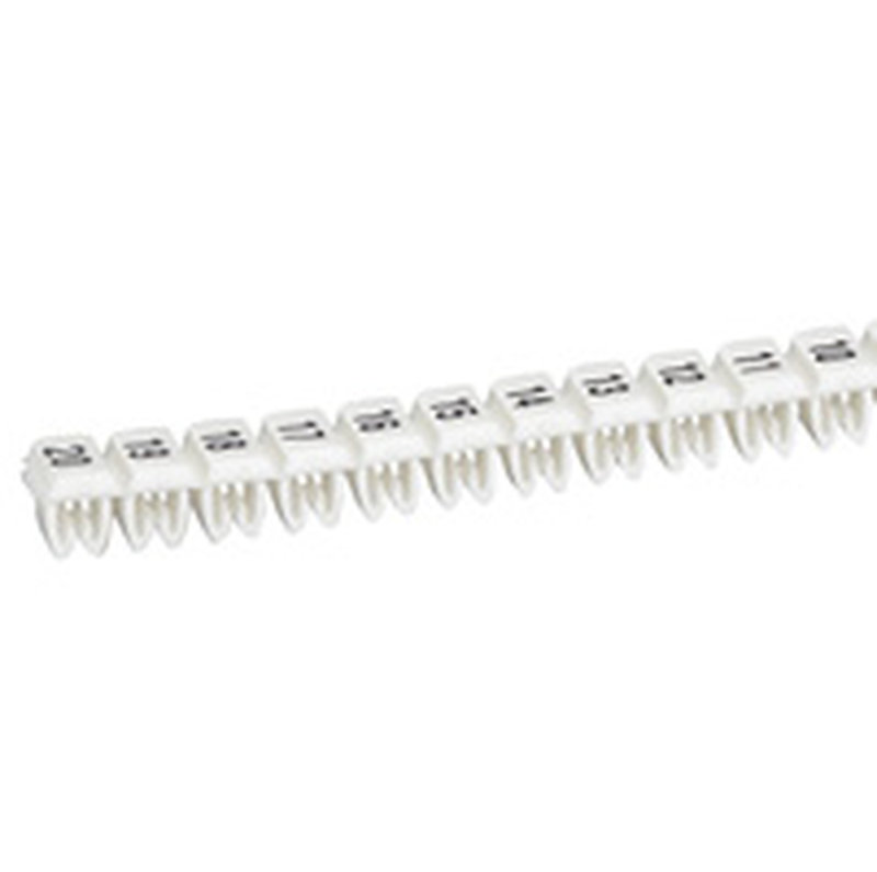Legrand 038155 - Réglettes de 20 repères CAB 3 - filerie 0,5mm² à 1,5mm² vierge avec fond blanc