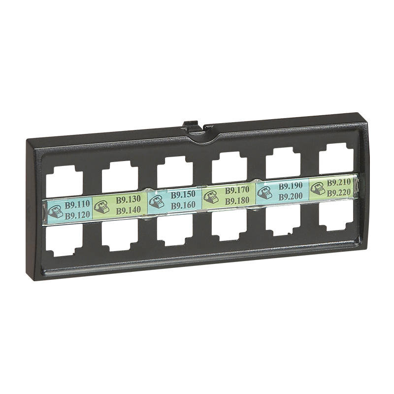 Legrand 038748 - Repère souple vierge - imprimante Logicab2 - bloc doubleur 6 connecteurs RJ45