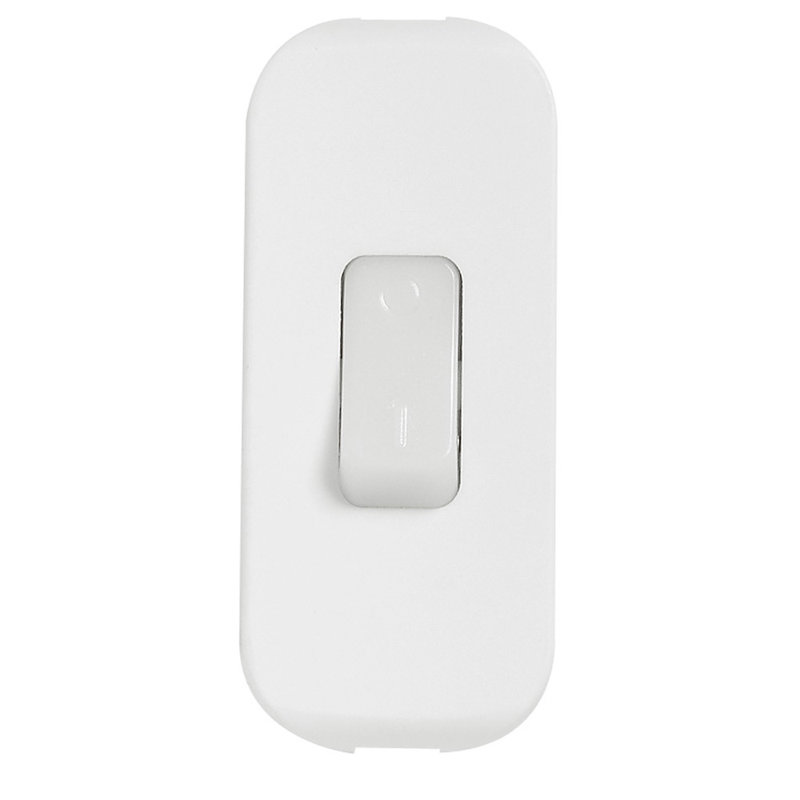 Legrand 040187 - Interrupteur à bascule 2A 250V~ touche luminescente et coupure bipolaire - blanc