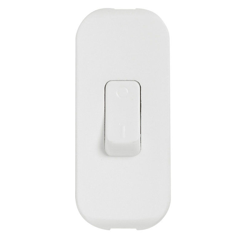 Legrand 040192 - Interrupteur à bascule 2A 250V~ à touche de couleur et coupure bipolaire - blanc