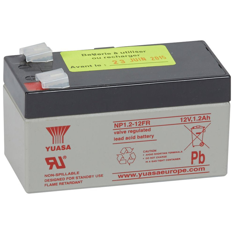 Legrand 040747 - Batterie au plomb 12V 1Ah pour CMSI typeB