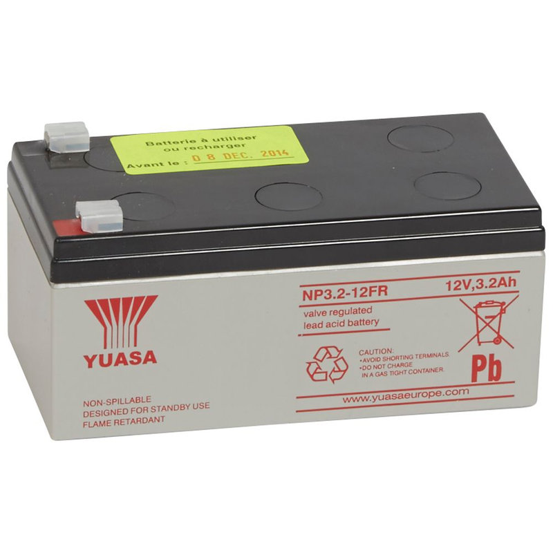 Legrand 040748 - Batterie au plomb 12V 3Ah pour CMSI typeB réference 040650