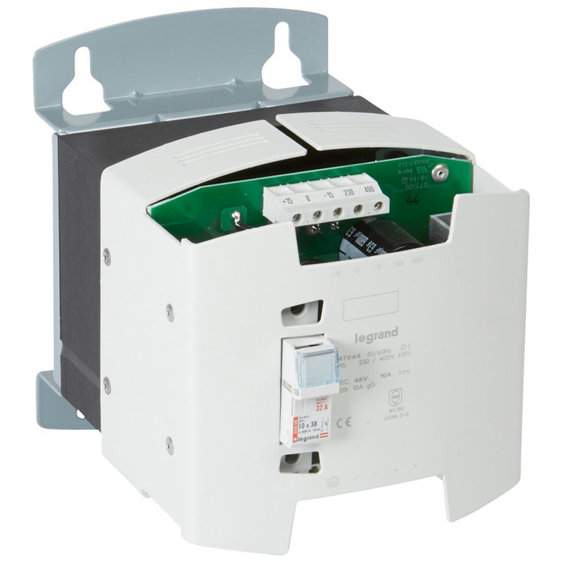 Legrand 047044 - Alimentation redressée filtrée monophasée entrée 230-400V~ sortie 48V= - 480W