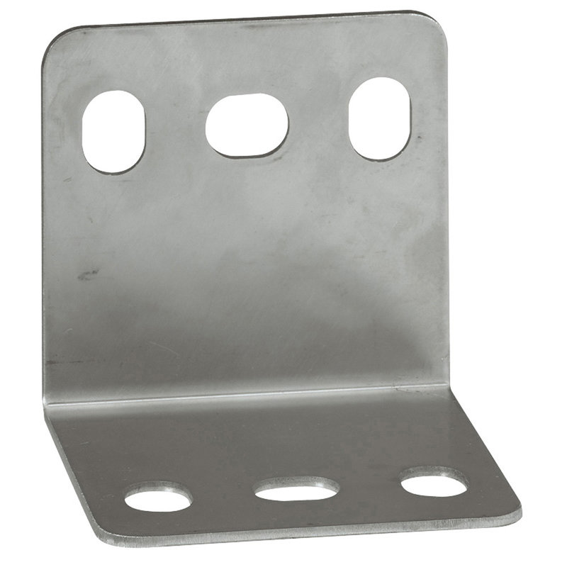 Legrand 047702 - Jeu de 2 pattes de maintien mural inox pour armoire Altis métal