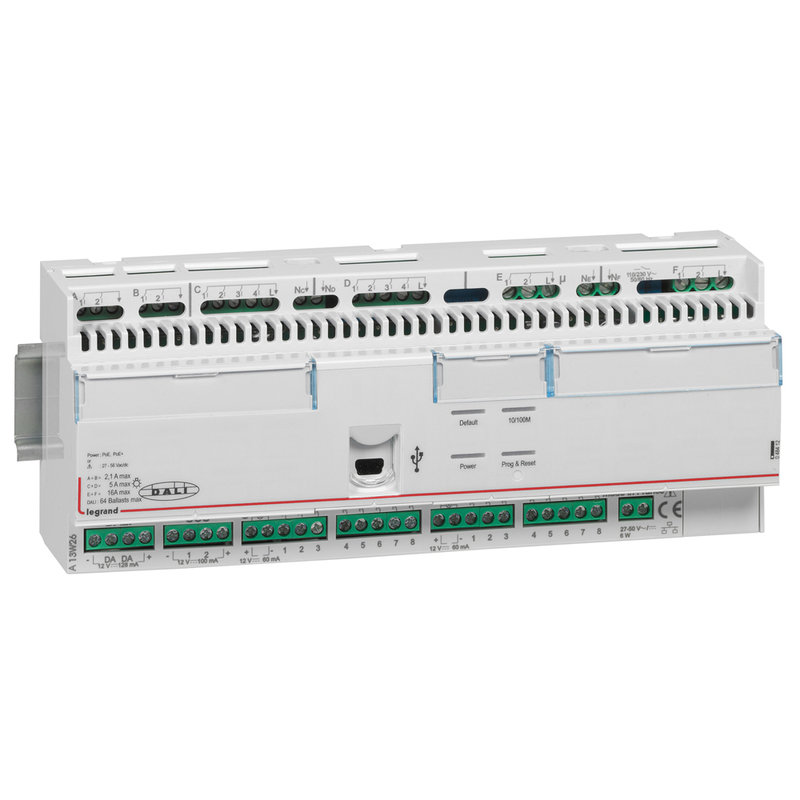 Legrand 048412 - Contrôleur multi-applications SCS/Bacnet avec 16 entrées/16 sorties - 12 modules